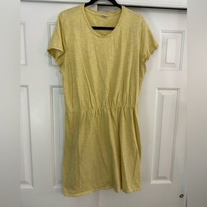 Yellow stripped dress. Old navy. Xl